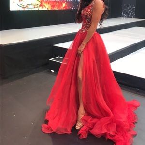 Red Princess Gown